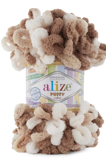 ALİZE - Alize Puffy Color El Örgü İpi 100 Gr 14,5m (6398)