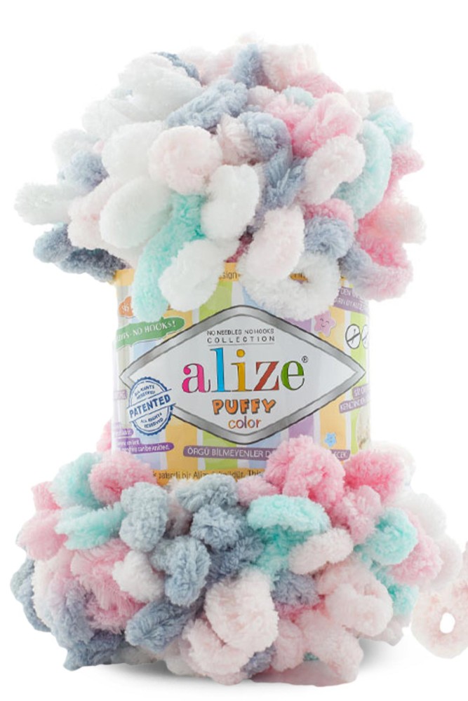 ALİZE - Alize Puffy Color El Örgü İpi 100 Gr 14,5m (6529)