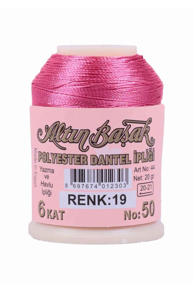 ALTINBAŞAK - Altınbaşak Dantel İpliği 20 Gr No:50 Polyester 6 Kat (0019)