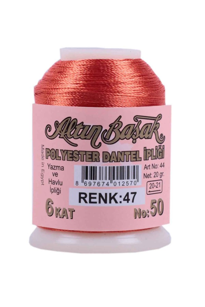 ALTINBAŞAK - Altınbaşak Dantel İpliği 20 Gr No:50 Polyester 6 Kat (0047)