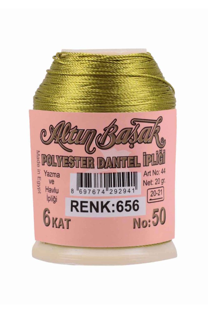 ALTINBAŞAK - Altınbaşak Dantel İpliği 20 Gr No:50 Polyester 6 Kat (0656)