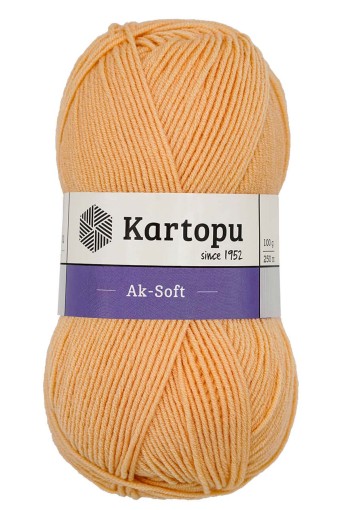 KARTOPU - Kartopu Aksoft Akrilik El Örgü İpliği 100g 250m (K275)