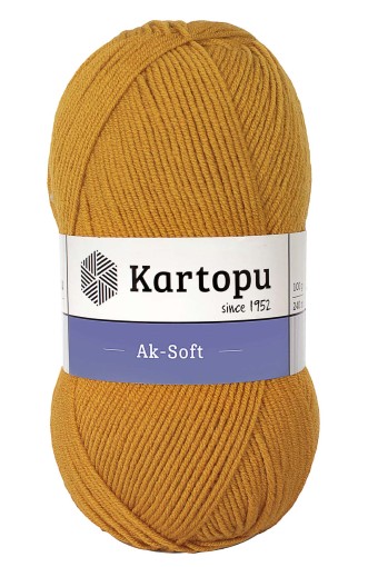 KARTOPU - Kartopu Aksoft Akrilik El Örgü İpliği 100g 250m (K313)