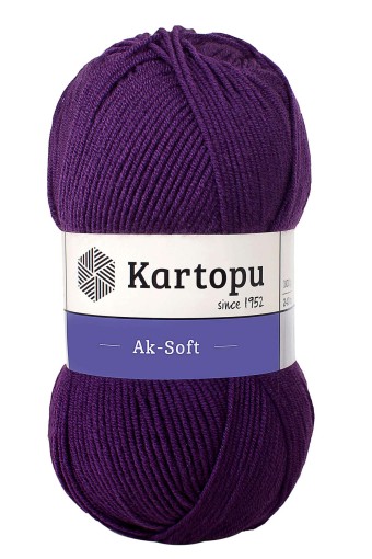 KARTOPU - Kartopu Aksoft Akrilik El Örgü İpliği 100g 250m (K721)