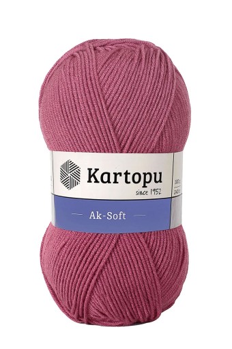 KARTOPU - Kartopu Aksoft Akrilik El Örgü İpliği 100g 250m (K742)