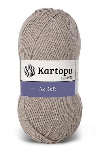 KARTOPU - Kartopu Aksoft Akrilik El Örgü İpliği 100g 250m (K880)