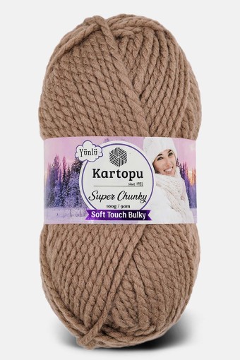 KARTOPU - Kartopu Süper Chunky Akrilik El Örgü İpliği 100g 90m (816)