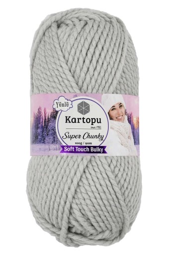 KARTOPU - Kartopu Süper Chunky Akrilik El Örgü İpliği 100g 90m (K914)