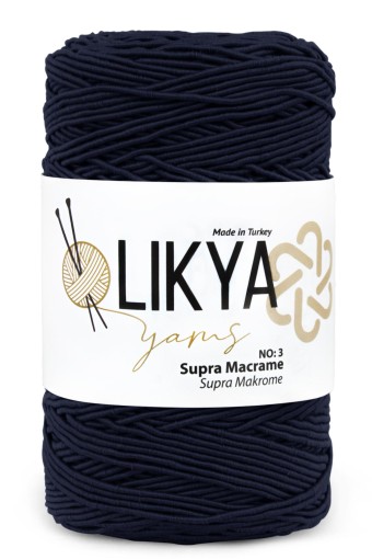 LİKYA HOBİ - Likya Supra İplik 3 Mm 200 Gr 200 Mt (269/Lacivert)