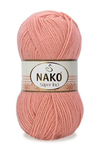 Nako - Nako E Örgül İpliği Süper İnci 100g 260m (02807 (Bonsai Çiçeği))