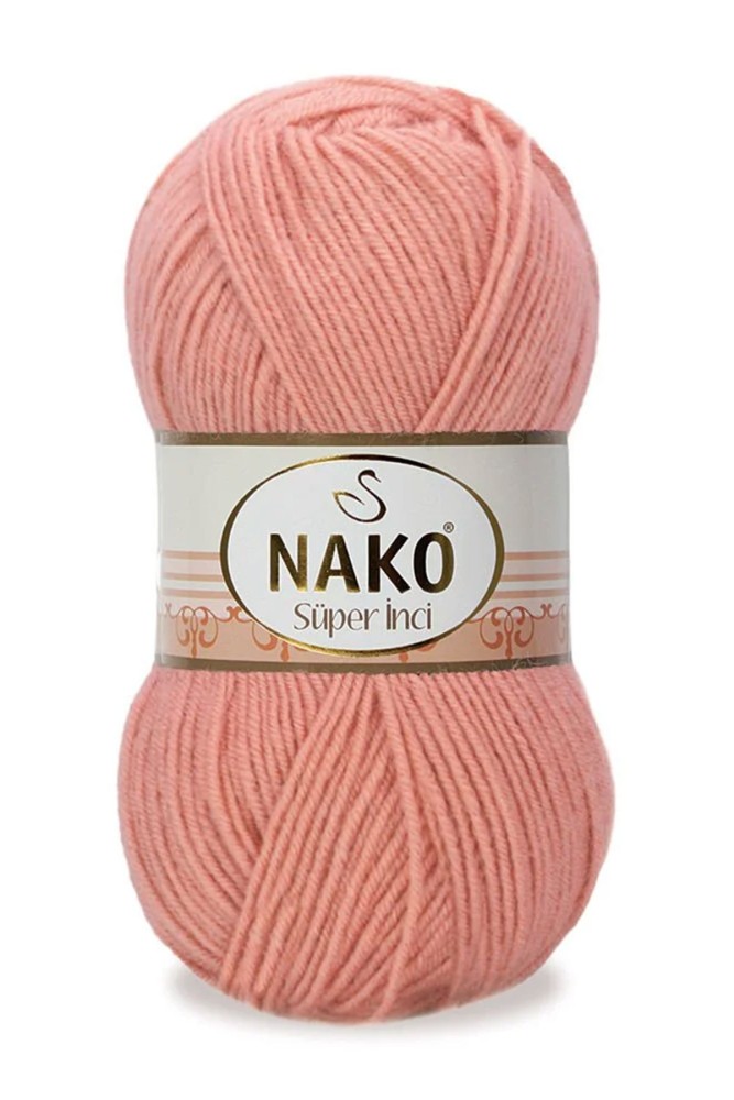 Nako - Nako El Örgül İpliği Süper İnci 100g 260m (02807 (Bonsai Çiçeği))