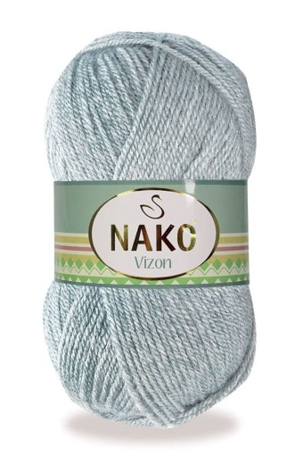 Nako - Nako El Örgü İpliği Vizon 100g 195m (00195 (Açık Gri Melanj))